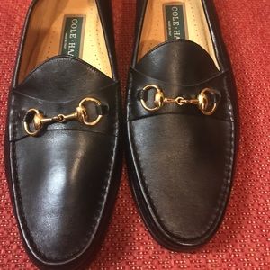 Cole Haan Black Leather Mens Loafer